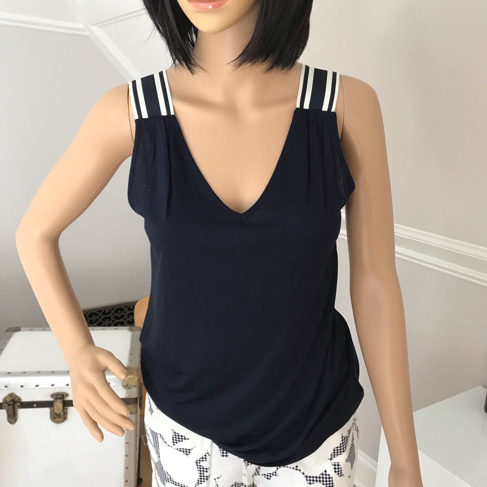 Banana Republic Navy Sleeveless Top. Size XS. NWOT